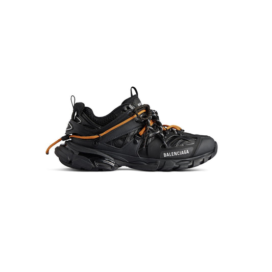 B*lenciaga track  Trail laces Black orange