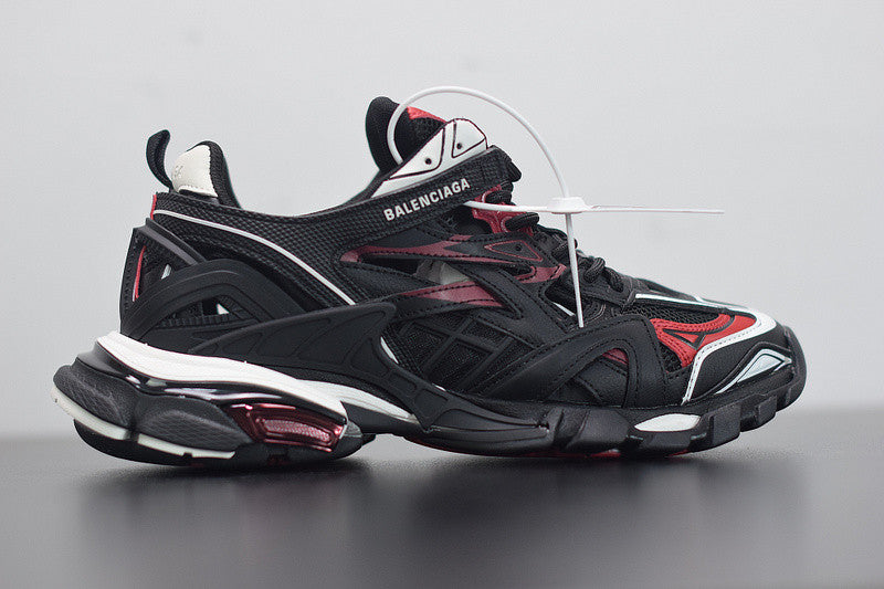 B*lenciaga Track 2 Black Burgundy
